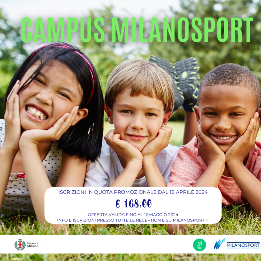 Campus estivi per bambini Milanosport